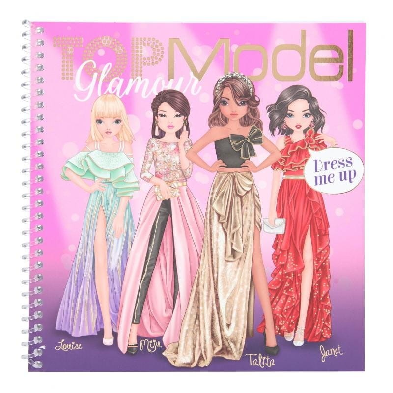 Szkicownik z Naklejkami Ubieranki Dress Me Up GLAMOUR - Top Model