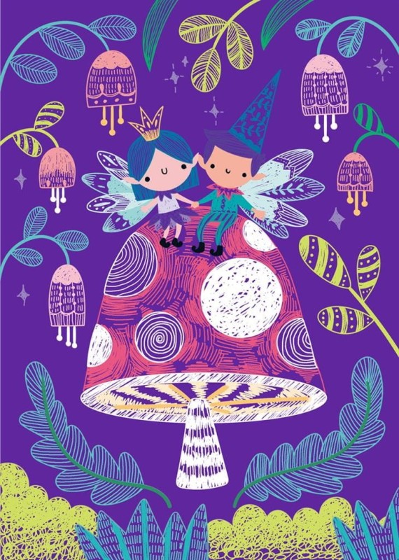 Wydrapywanki Elfy w Ogrodzie 15 szt. Scratch A5 - Avenir