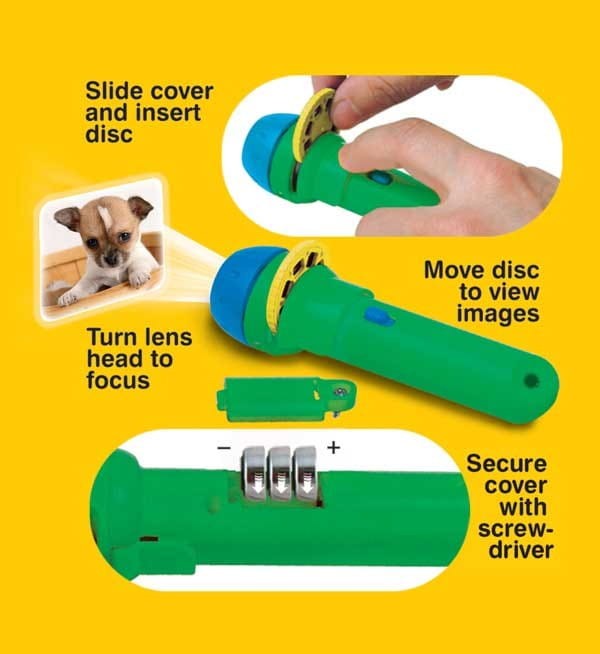 Projektor z Latarką Małe Pieski - Brainstorm