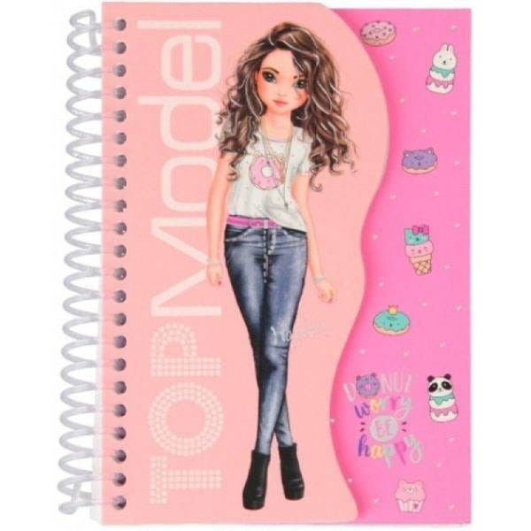 Notesik z kolorowanką Modelka - Top Model