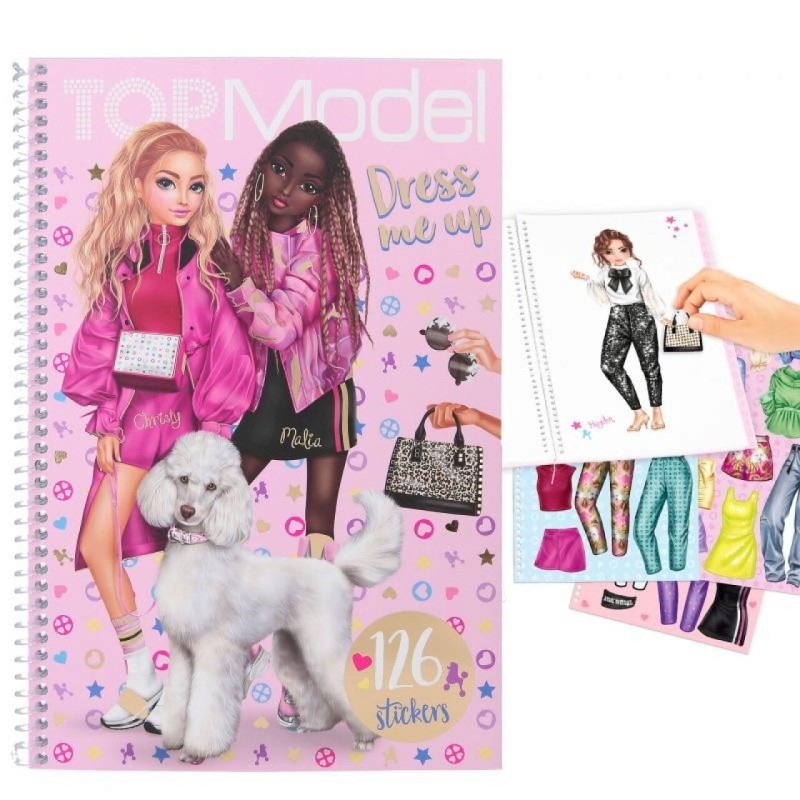 Kolorowanka 165 Naklejek Dress Me Up - Top Model
