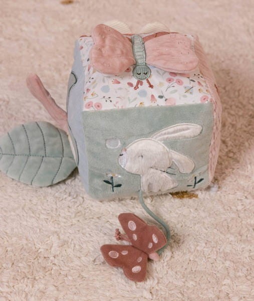 Miękka Kostka Aktywizująca Flowers & Butterflies - Little Dutch