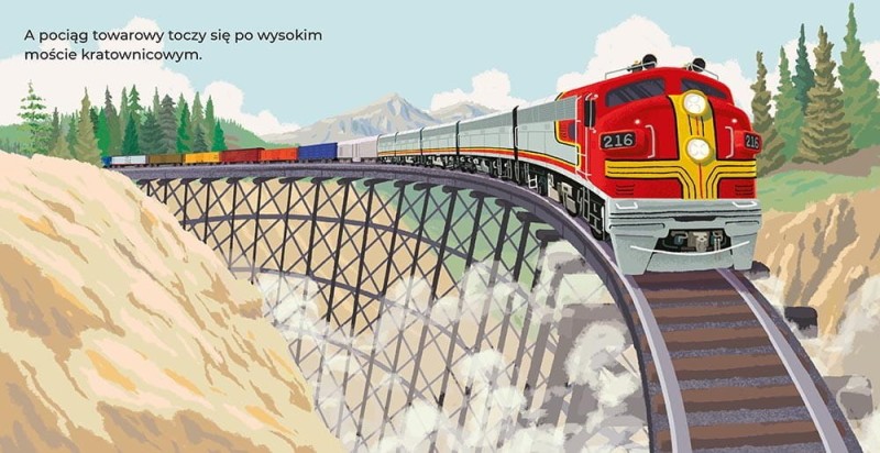 Koła idą w ruch! Moja pierwsza książka o pociągach - Bucco & Morgan