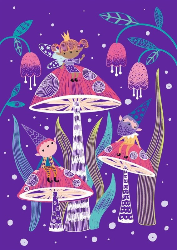 Wydrapywanki Elfy w Ogrodzie 15 szt. Scratch A5 - Avenir