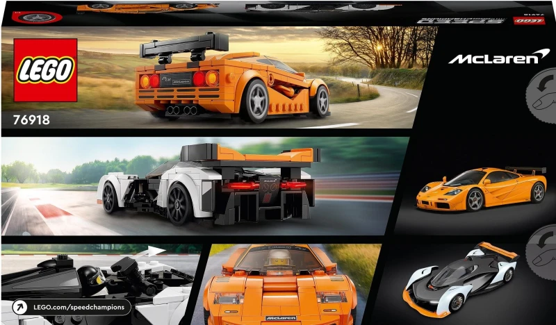 Lego McLaren Solus GT i McLaren F1 LM 2 pojazdy 76918