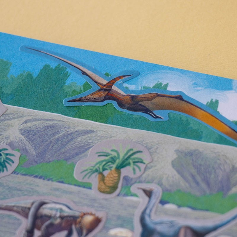 Naklejki wielorazowe 100 szt. Dinozaury - Londji