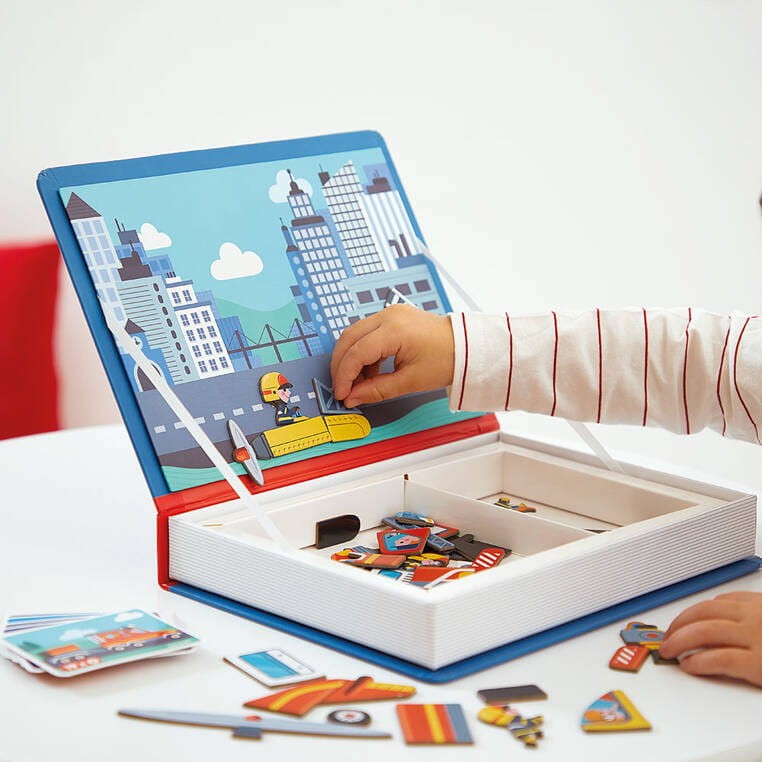 Janod Magnetibook Straż pożarna magnetyczna układanka