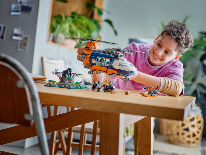 Lego 60437 Helikopter badaczy dżungli w bazie