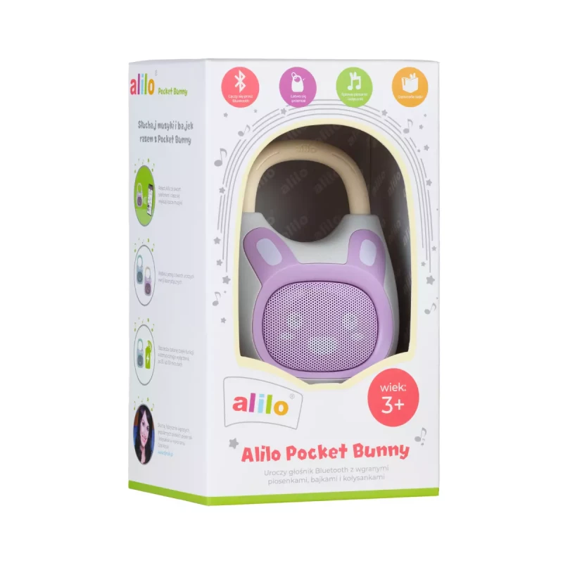 Alilo głośnik Bluetooth Pocket Bunny K1 fioletowy
