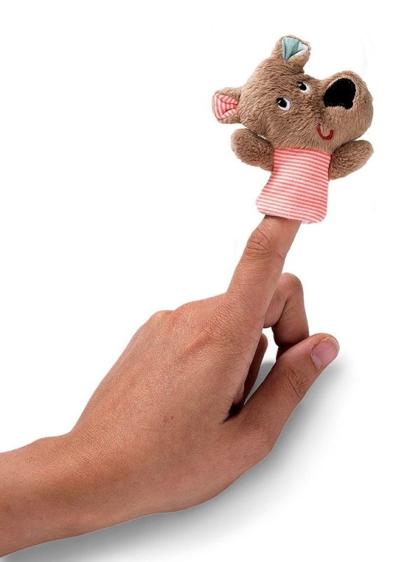 Miękka Książeczka Sensoryczna z Pacynką Niedźwiadek Cesar - Lilliputiens