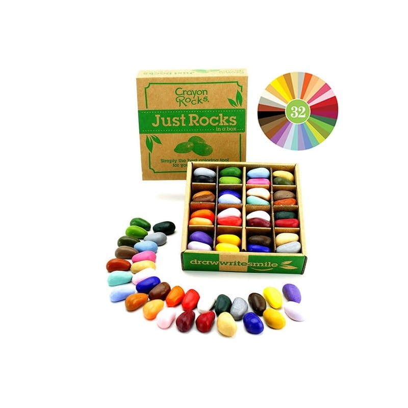 Kredki kamienie w pudełku 32 kolory – Crayon Rocks