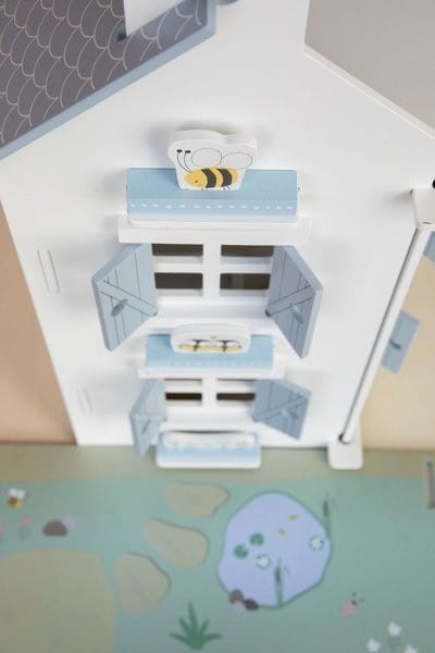 Drewniany domek dla lalek z mebelkami - Little Dutch