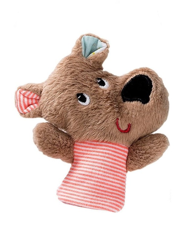 Miękka Książeczka Sensoryczna z Pacynką Niedźwiadek Cesar - Lilliputiens