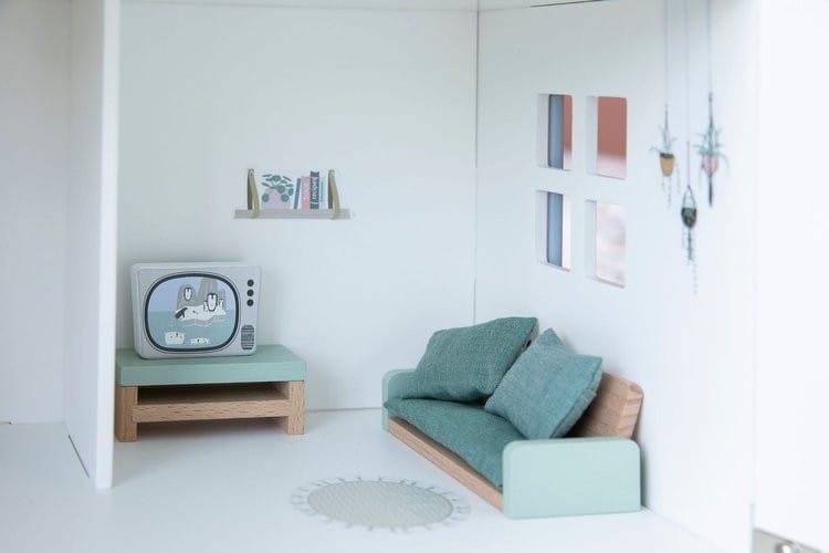 Drewniany domek dla lalek z mebelkami - Little Dutch