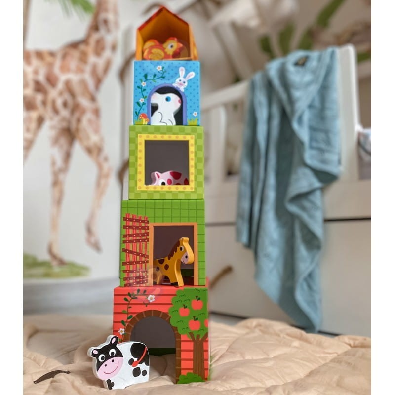 Pudełka Układanka ze Zwierzątkami Farma - Woopie