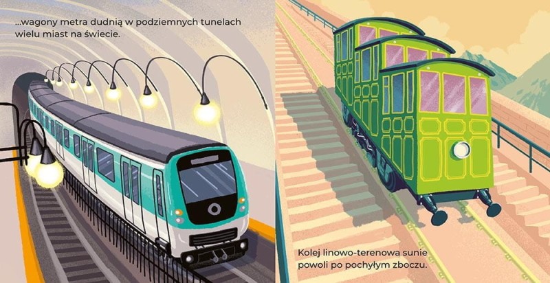 Koła idą w ruch! Moja pierwsza książka o pociągach - Bucco & Morgan