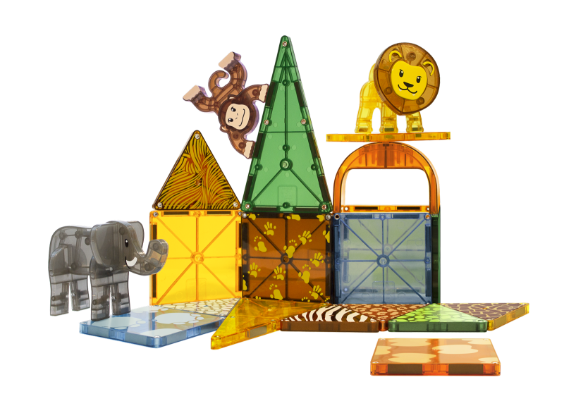 Klocki Magnetyczne zwierzęta safari 25 el. MAGNA-TILES
