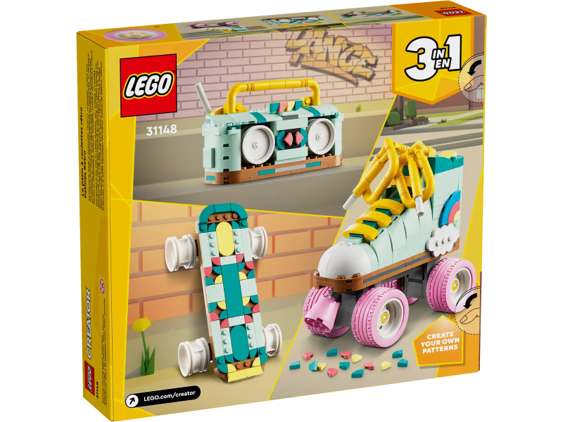 Lego Wrotka w stylu retro 31148 deskorolka lub boombox