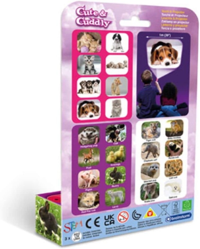 Projektor z Latarką Małe Zwierzątka - Brainstorm