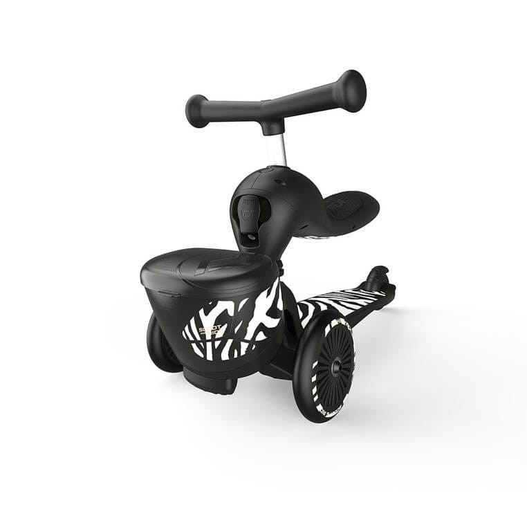Hulajnoga Jeździk 2w1 z zamykanym schowkiem Highwaykick 1 Lifestyle czarna Scoot & Ride
