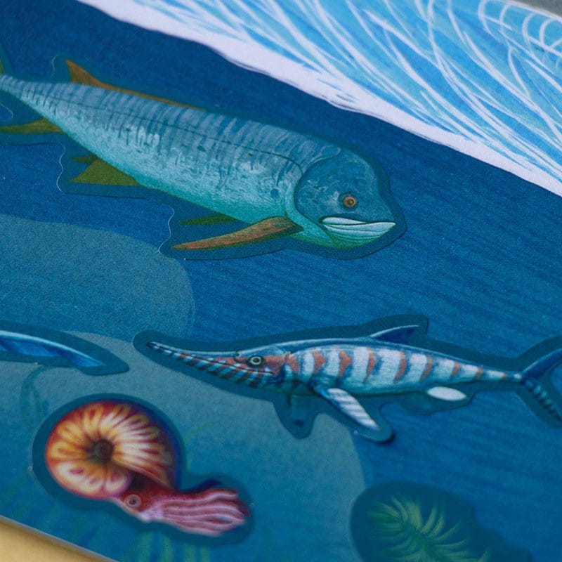 Naklejki wielorazowe 100 szt. Dinozaury - Londji