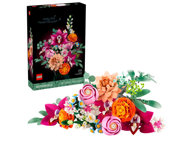 Lego 10342 Piękny bukiet różowych kwiatów