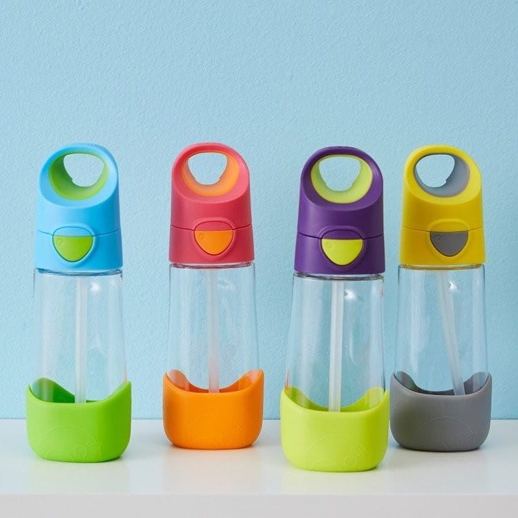 Butelka tritanowa ze słomką 450 ml Strawberry Shake - B.box