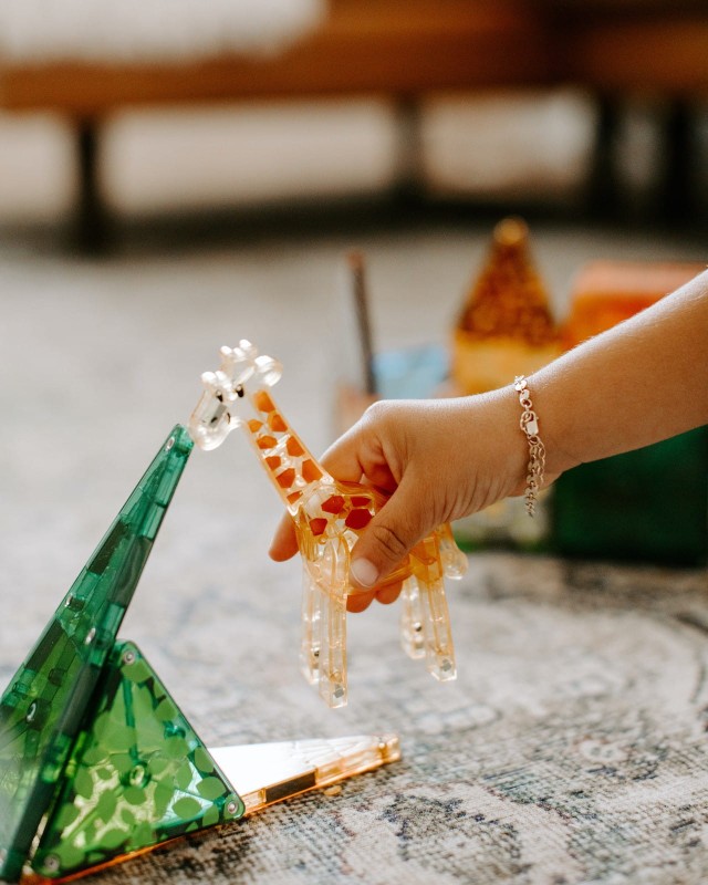 Klocki Magnetyczne zwierzęta safari 25 el. MAGNA-TILES