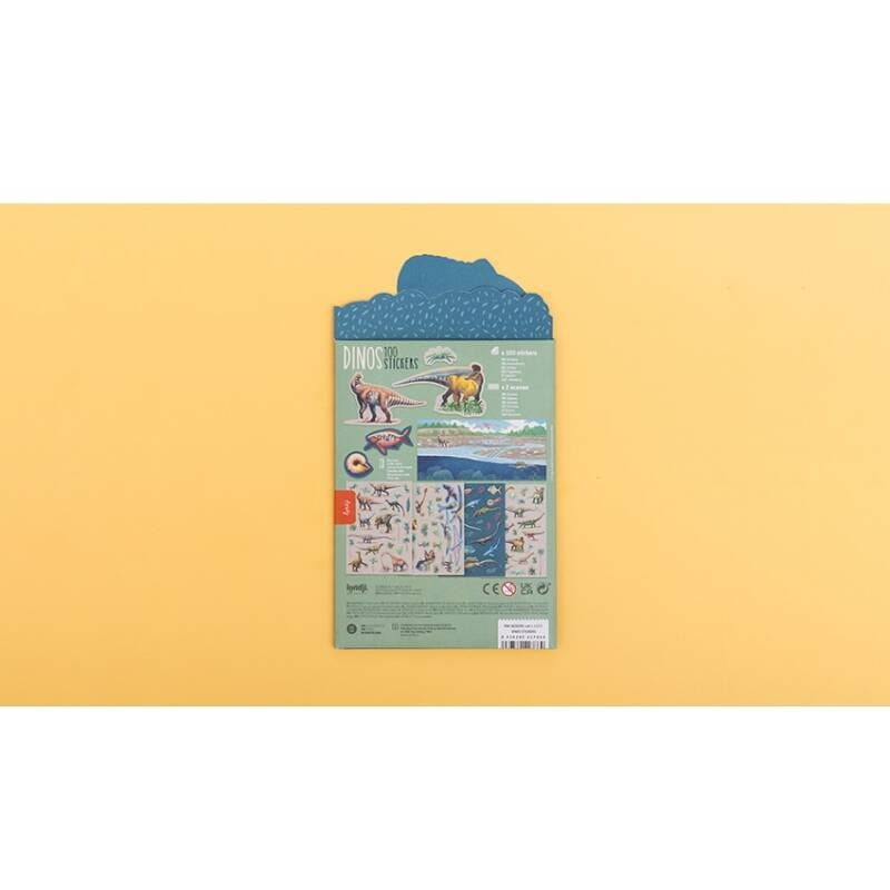 Naklejki wielorazowe 100 szt. Dinozaury - Londji