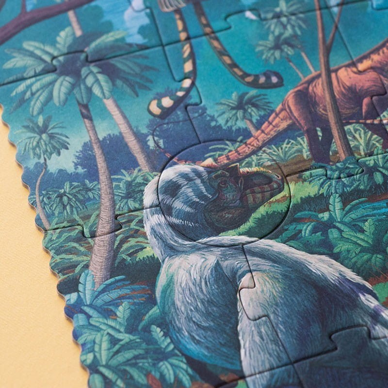 Puzzle + gra obserwacyjna Age of Dinosaurs dinozaury Londji