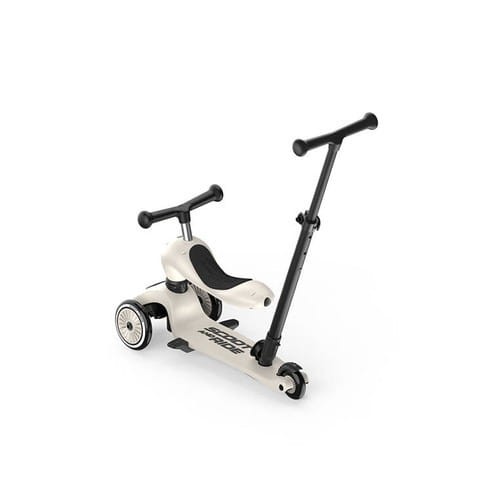 Scootandride Jeździk i hulajnoga z rączką do prowadzenia Highwaykick 1 Push and Go 2w1 Ash