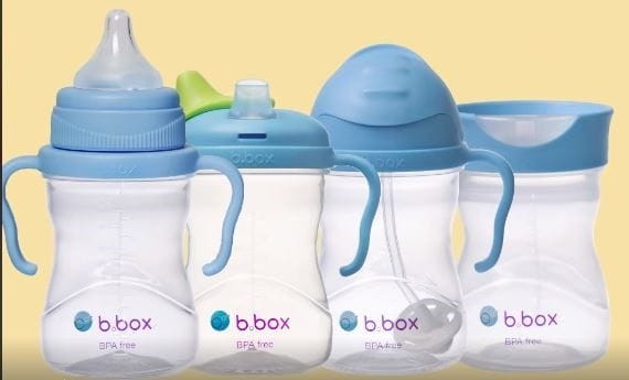 Kubek 4w1 Zestaw 240 ml Borówkowy - b.box