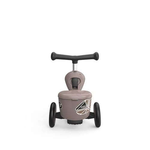 Hulajnoga Jeździk 2w1 z zamykanym schowkiem Highwaykick 1 Lifestyle Brown Lines Scoot & Ride