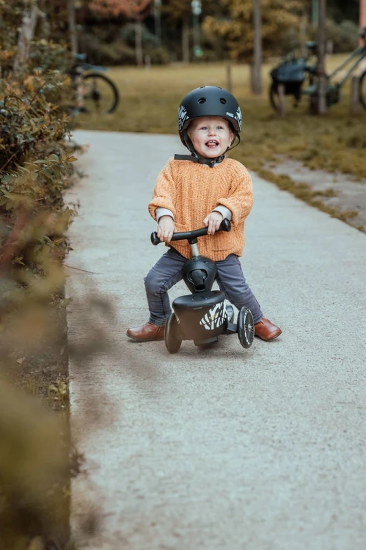 Hulajnoga Jeździk 2w1 z zamykanym schowkiem Highwaykick 1 Lifestyle czarna Scoot & Ride