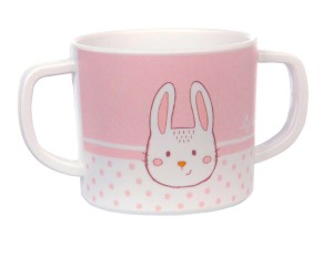 Kubek z Dwoma Uchwytami Różowy Króliczek - Sigikid