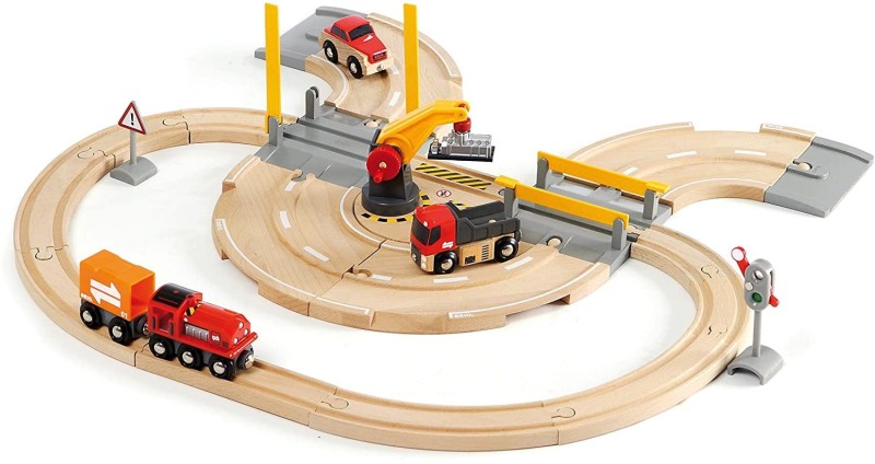 Drewniana Kolejka z Żurawiem 26 el. 33208 - Brio