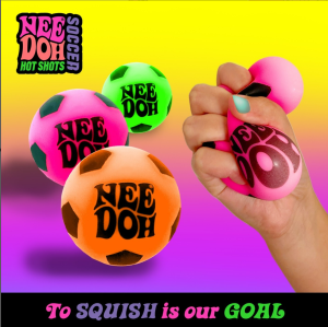 Gniotek Piłeczka antystresowa róż Hot Shots Football NeeDoh Schylling