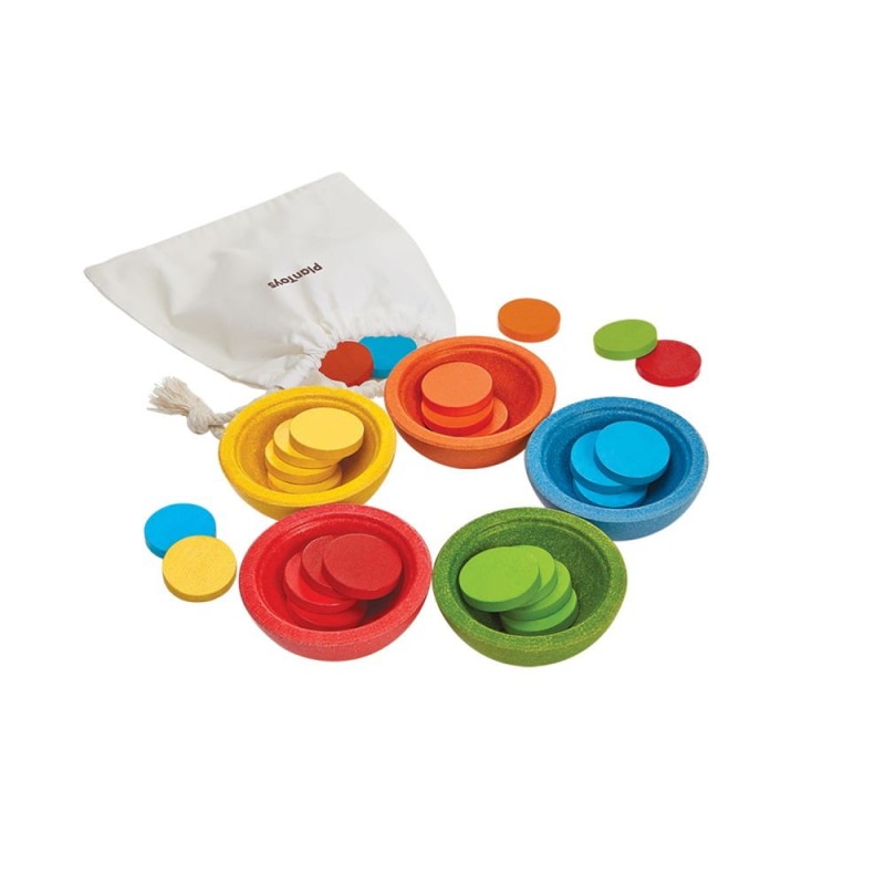 Żetony i Miseczki do Segregowania - PlanToys