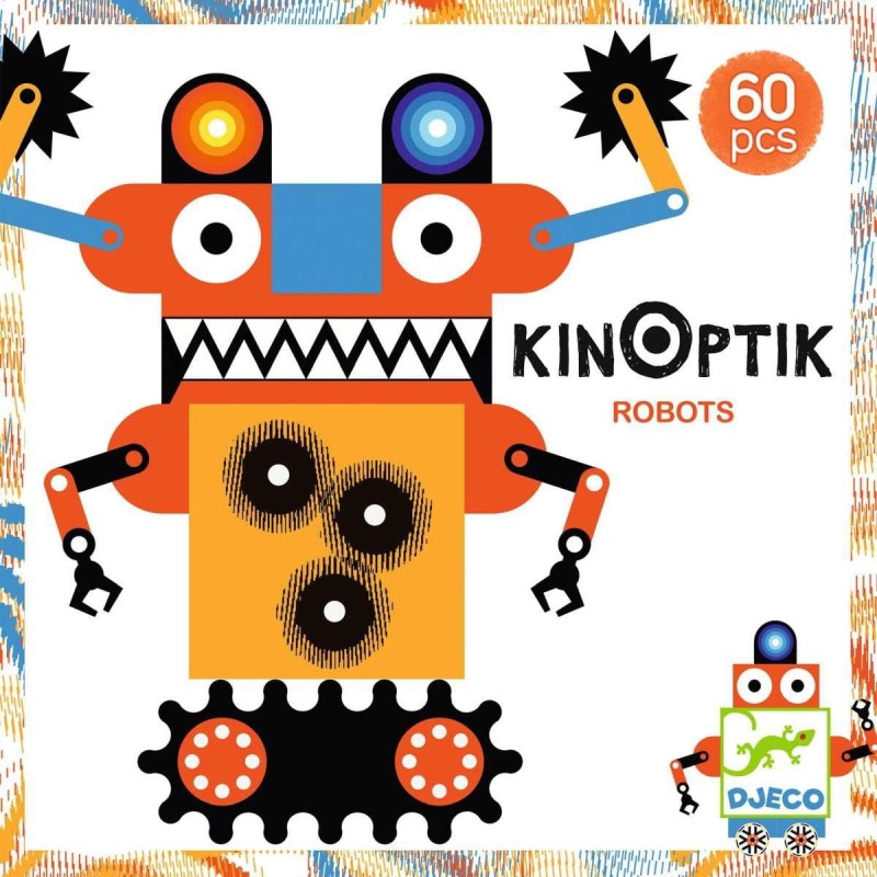 Puzzle Magnetyczne Kinoptik Roboty 60 el. - Djeco