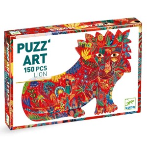 Puzzle artystyczne kształt Lew 150 el. - Djeco