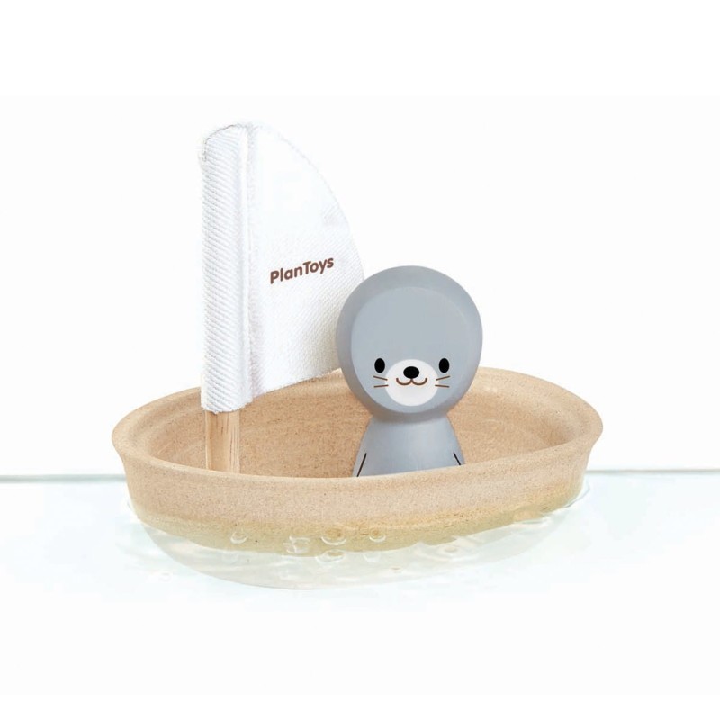 Żaglówka z Foką do Kąpieli - PlanToys