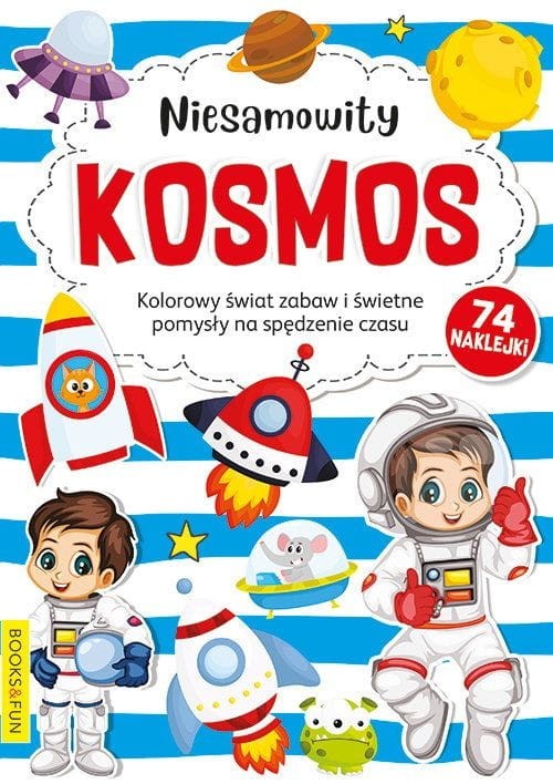 Kolorowanka z naklejkami Kosmos - 74 naklejki