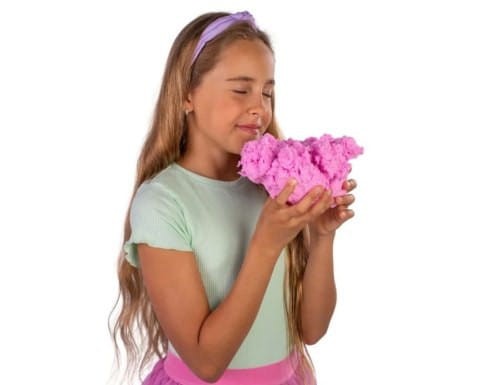 Chmurkolina pachnąca różowa truskawkowa z lśniącą folią Epee