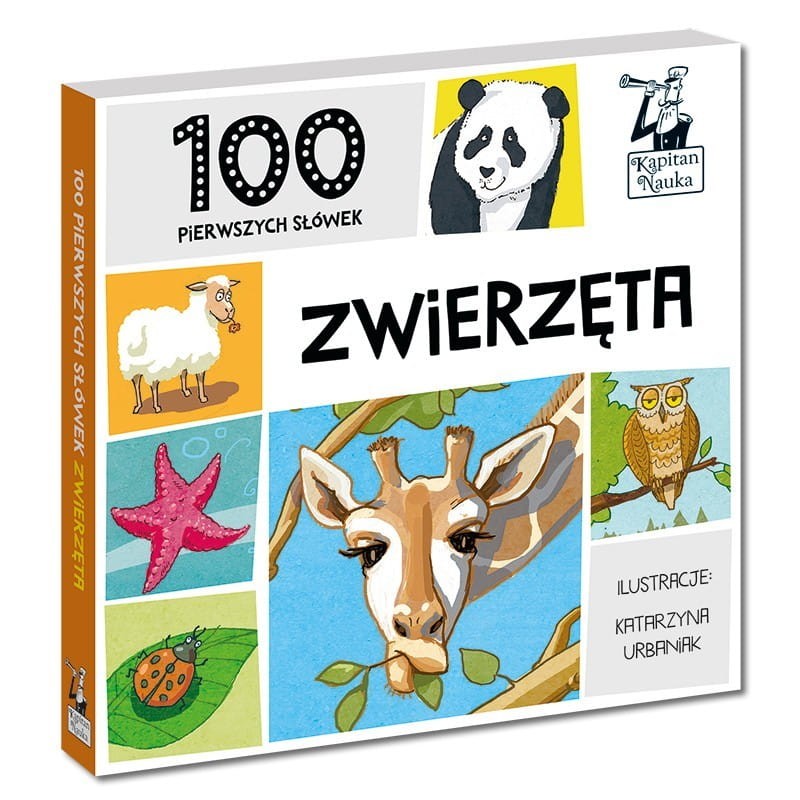 100 pierwszych słówek. Zwierzęta książka obrazkowa - Kapitan Nauka