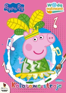 Świnka Peppa Wodą malowane. Kolorowe stroje