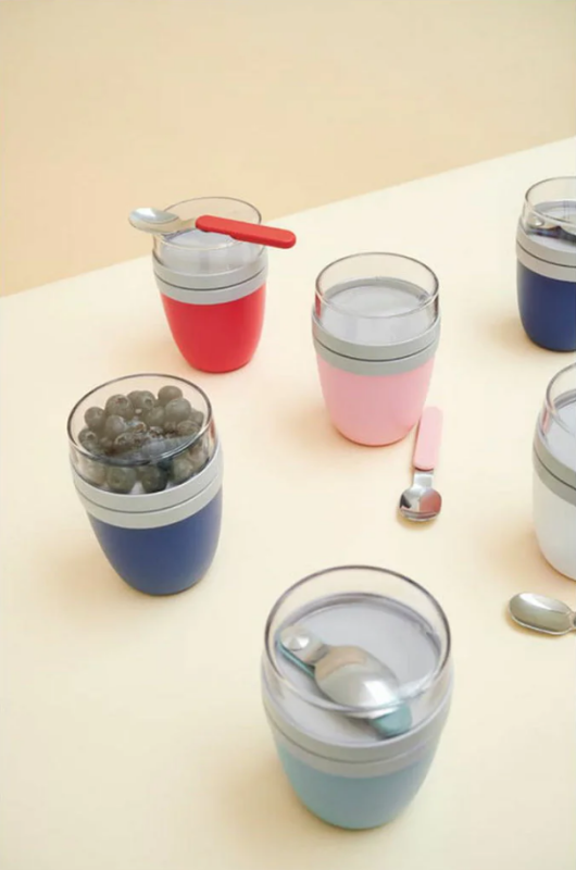 Podwójny Pojemnik na Jedzenie Green Lunchpot Ellipse mini - Mepal