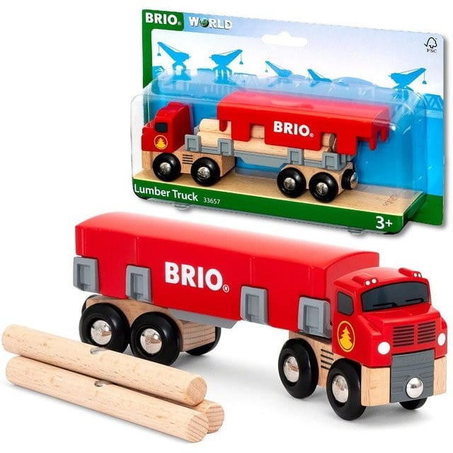 Ciężarówka z Drewnem Lumber Truck 33657 - Brio