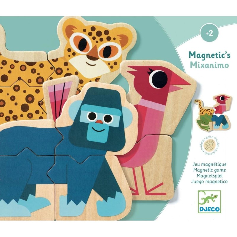 Puzzle Magnetyczne 4-elementowe Mixanimo - Djeco