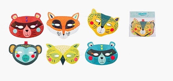 Maski Zwierzęta Oni 6 szt. - Moulin Roty