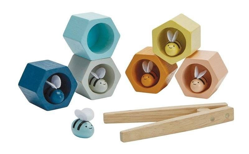 Plaster Miodu Pszczółki Gra ze Szczypcami - PlanToys